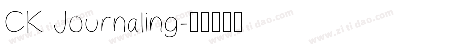CK Journaling字体转换